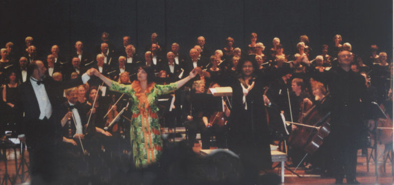Alexej Romanov, Jannie Zomer, Gail Gilmore en Henk Poort