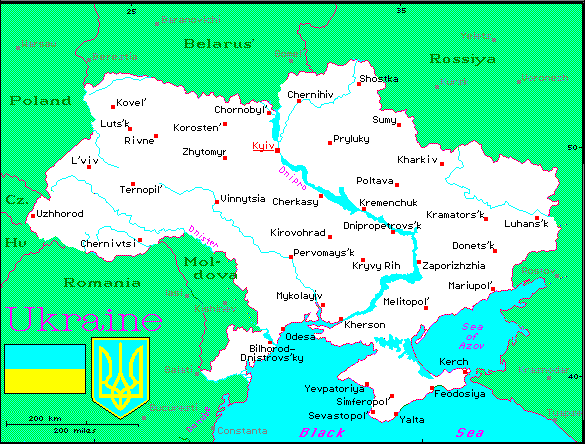 Map of Ukraine