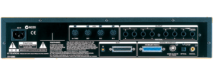 Roland XV-5080 Rear Panel